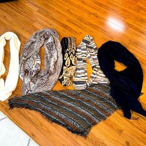 Bundle of 6 scarves wraps
